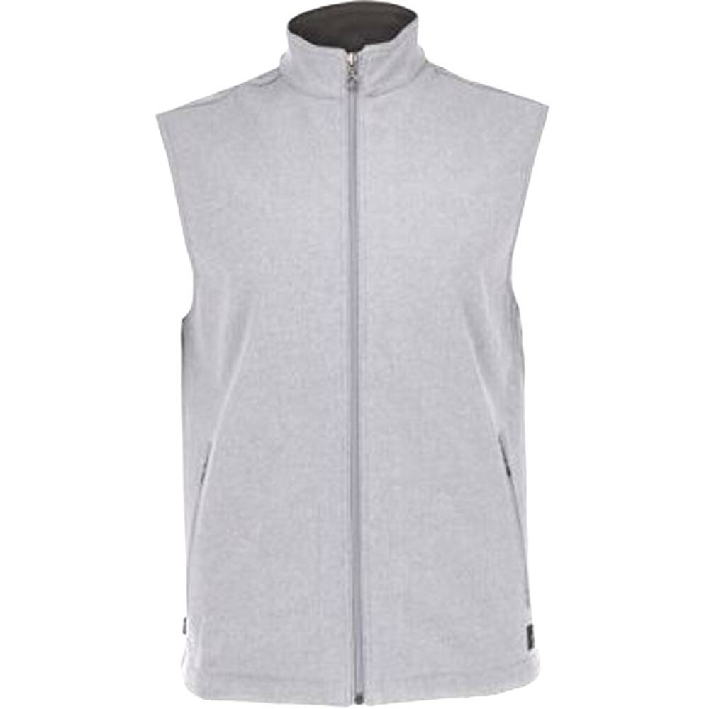 LINKSOUL PLUMAS GOLF VEST ZIPPER POCKETS WIND RESISTANT GRAY  MEN'S XXL